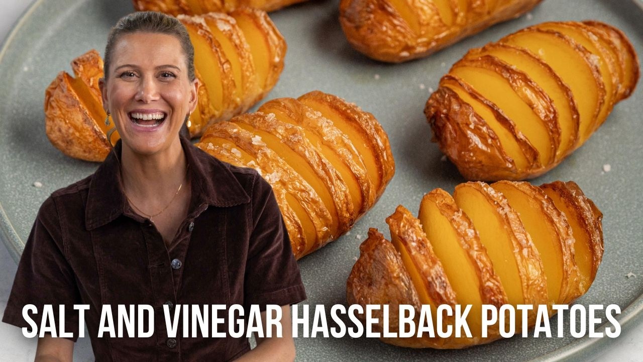 Salt and Vinegar Hasselback Potatoes