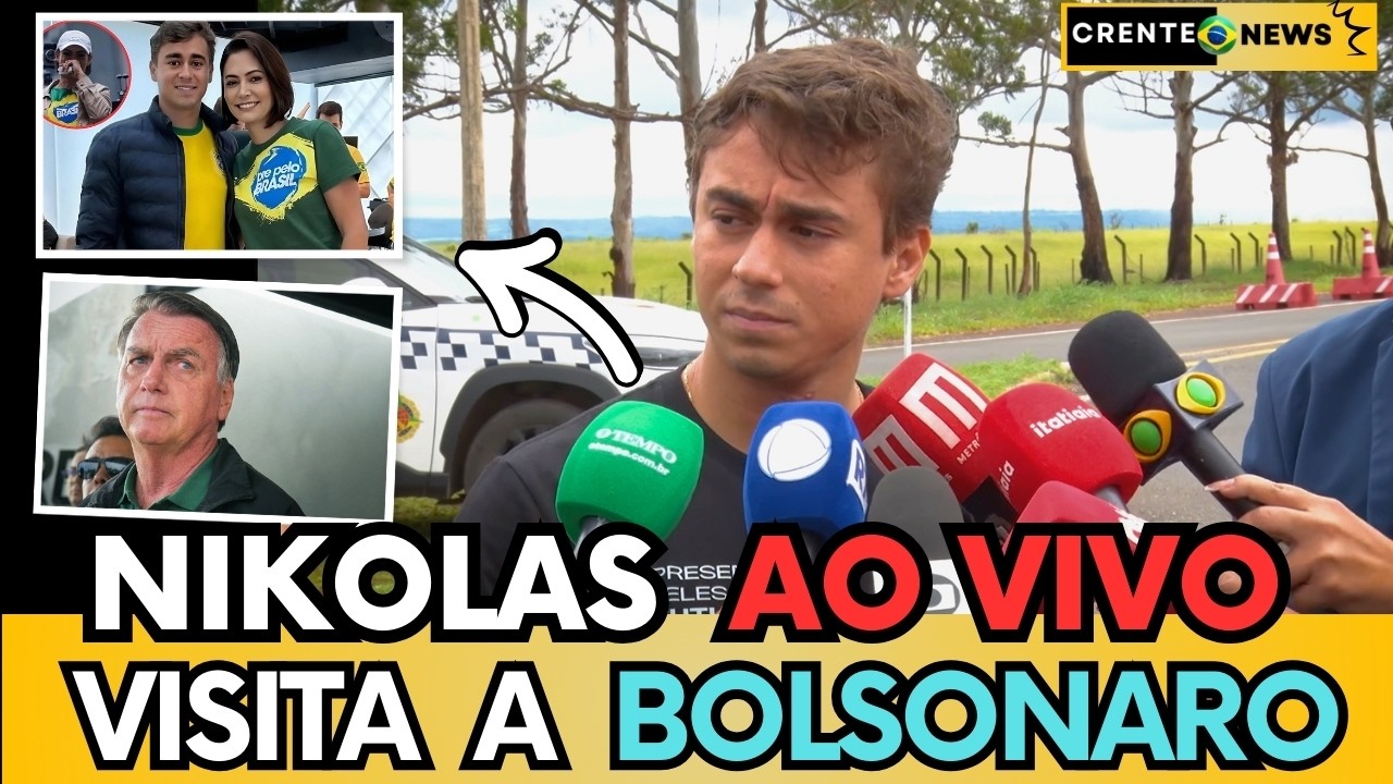 🚨URGENTE: NIKOLAS VISITA BOLSONARO NA CADEIA E RESPONDE POLÊMICA COM EDUARDO BOLSONARO!