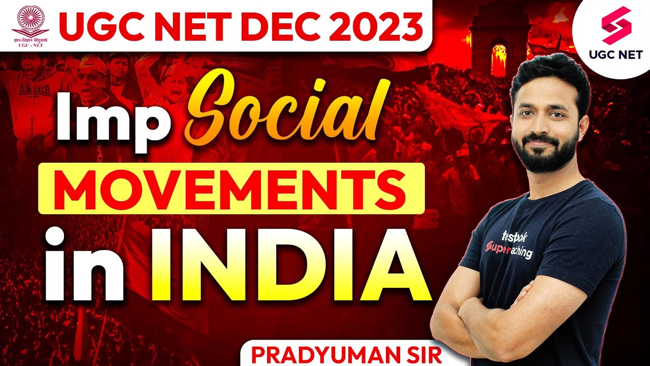 UGC NET Political Science | Important Social Movements in India | UGC NET Revision | Pradyumn Sir