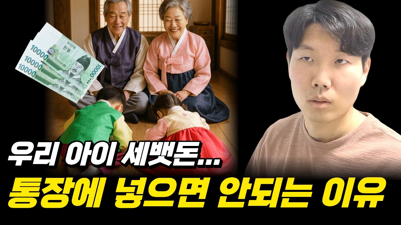 세뱃돈 통장에 넣으면 안 되는 이유
