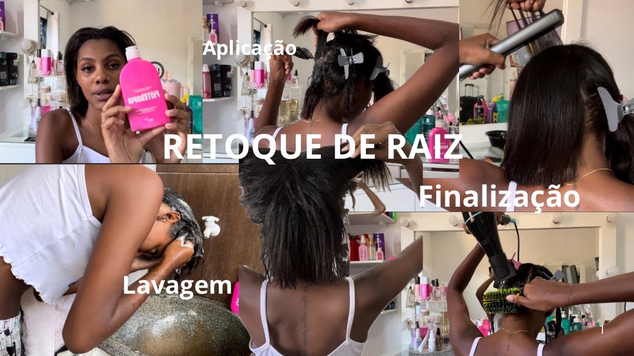RETOQUE DE RAIZ EM CABELO CRESPO