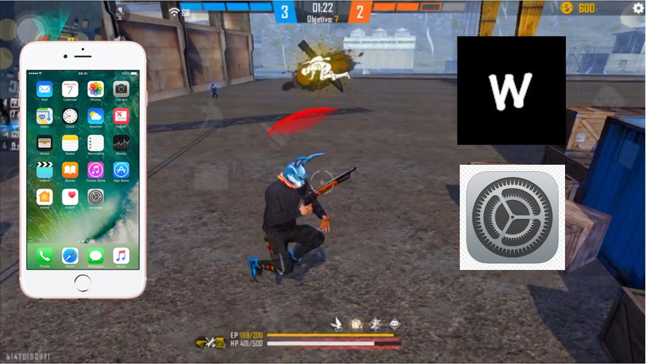 White FF Settings & HUD  | iPhone 6s 📲 | Lucifer FF - Highlights❣️