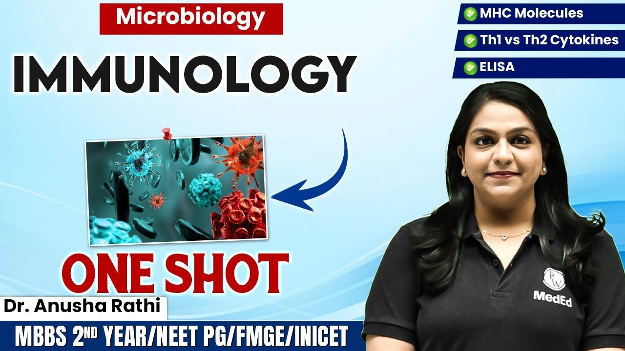 Microbiology | Immunology (MHC,Th1 vs Th2,ELISA) ONE SHOT | MBBS 2nd Year/NEET PG/FMGE/INICET