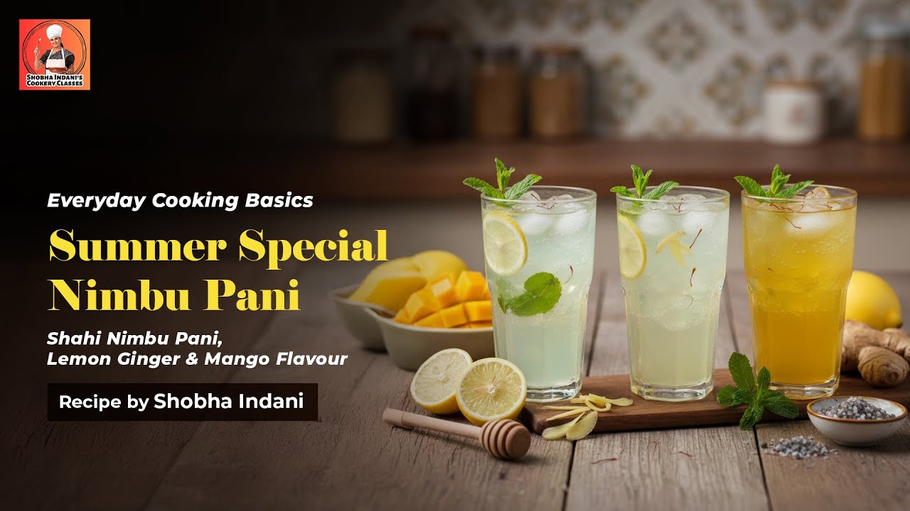 Summer Special Nimbu Pani 🍋 | Shahi Nimbu Pani, Lemon Ginger & Mango Flavour