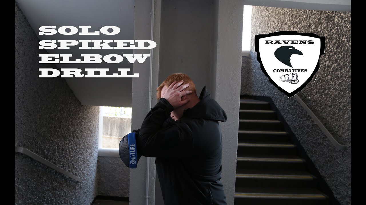 Solo Spiked Elbow Pad Drill For Self-Protection