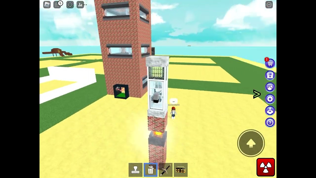 How to make a rocket ship and fly to screenshot island in build and battle