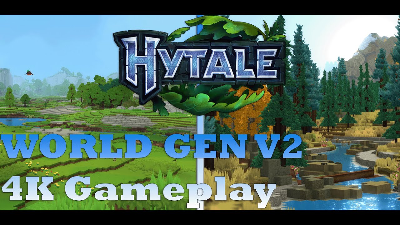 Hytale V2 World Gen Gameplay 4K! MAX DISTANCE
