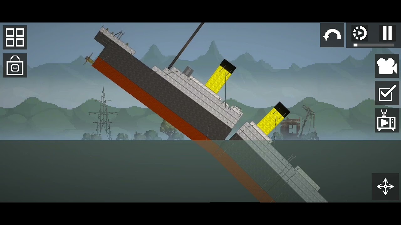 Tenggelamnya kapal titanic versi melon sandbox sleeping sun