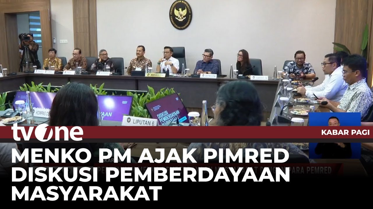 Bertemu Pemred, Menko PM Dengarkan Masukan dan Saran Untuk Pengentasan Kemiskinan | tvOne