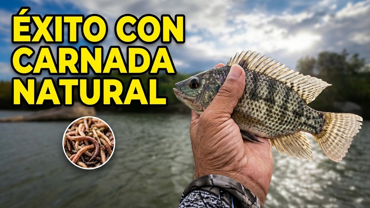 Carnada del campo vs tilapias | Pesca tradicional en acción