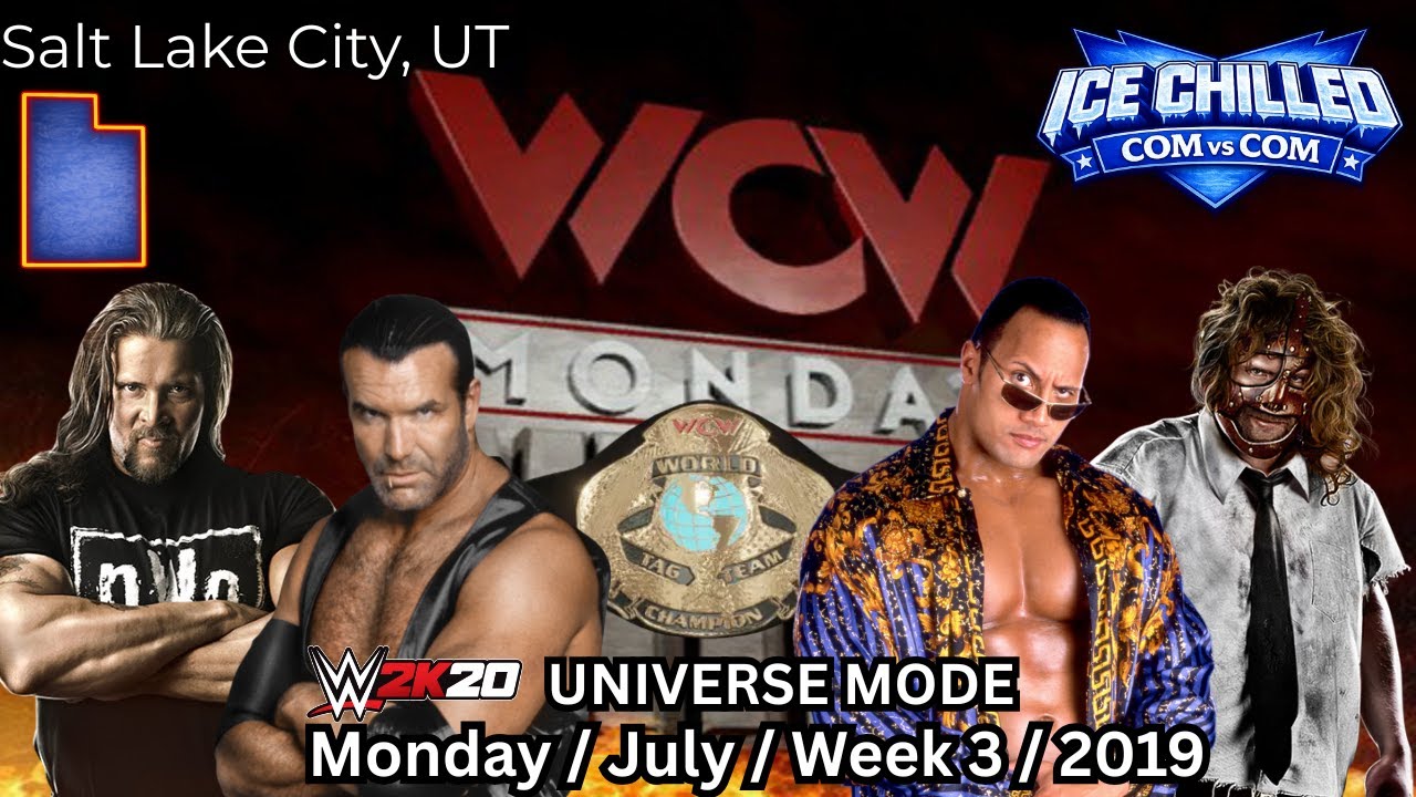 WCW Monday Nitro (Mon.July.Wk3.2019) - COM vs COM No Commentary Stream | WWE 2K20 Universe Mode