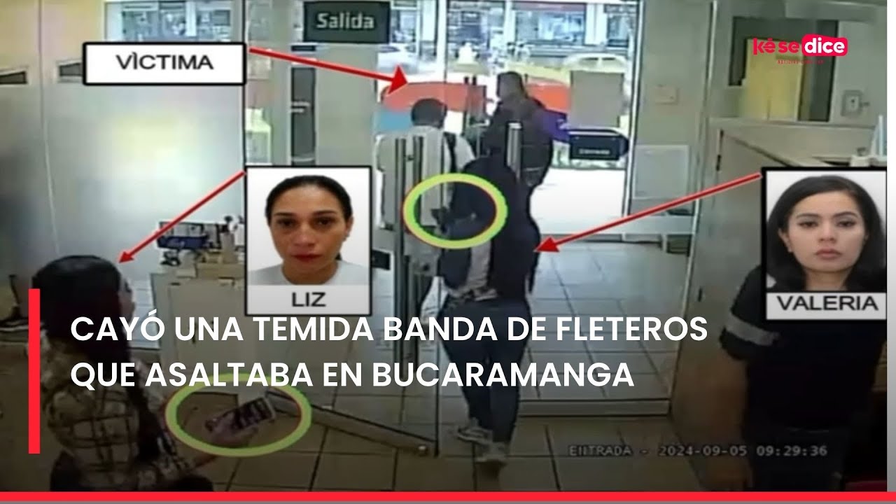Cayó una temida banda de fleteros que asaltaba en Bucaramanga