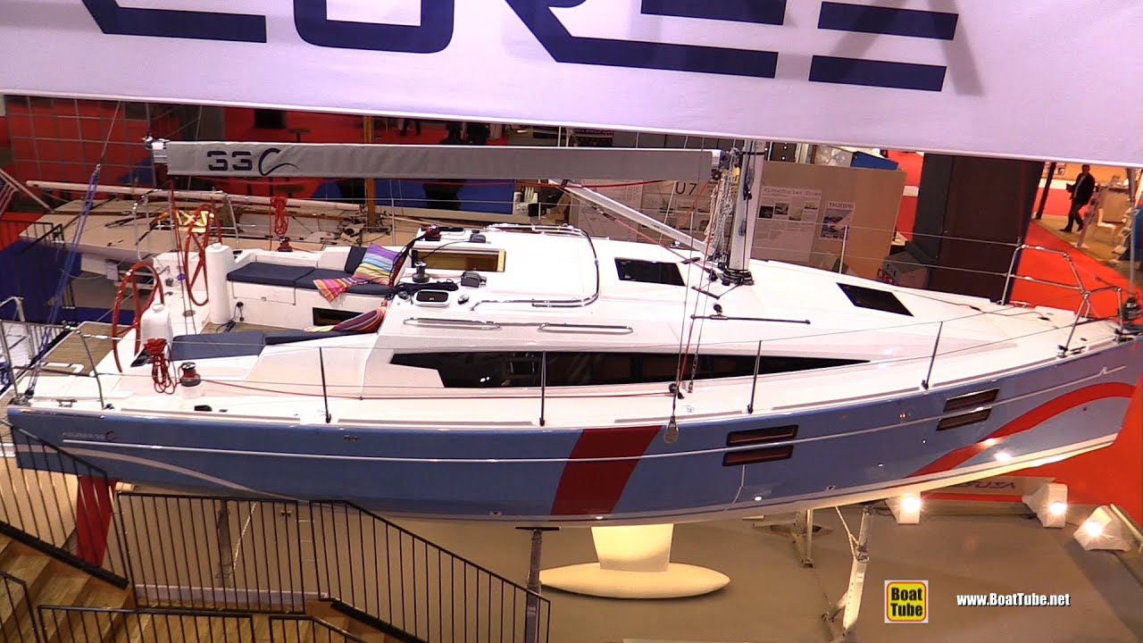 2016 Azuree 33 Sailing Yacht - Walkaround - 2015 Salon Nautique de Paris