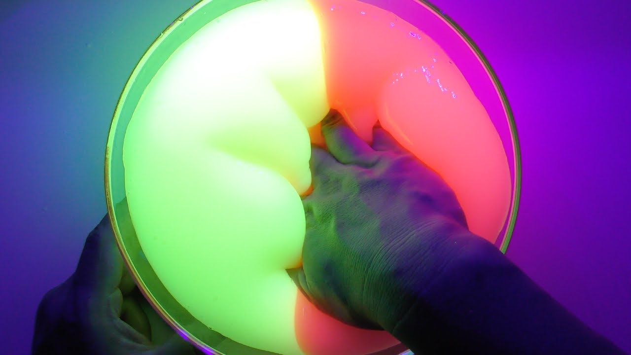 【DIY】光るたぷたぷスライムの作り方【slime ASMR】