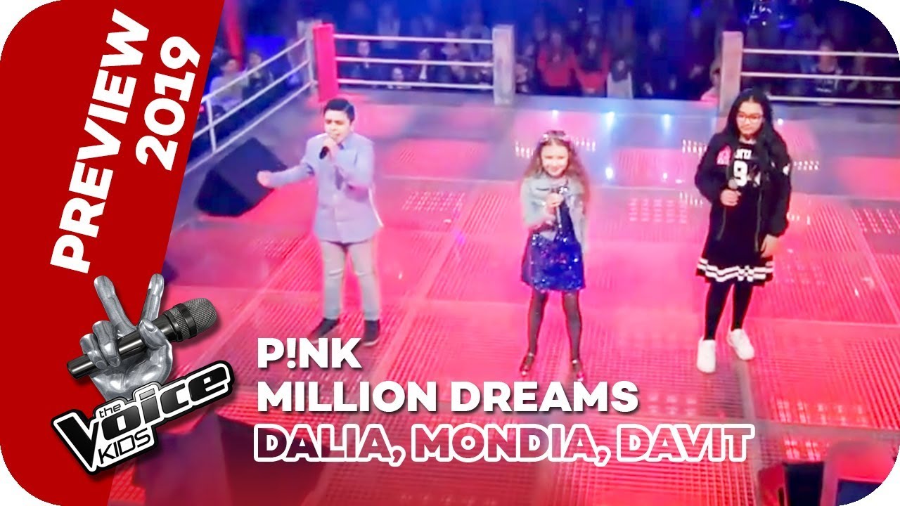 P!NK - A Million Dreams (Dalia, Mondia, Davit) | PREVIEW | The Voice Kids 2019 | SAT.1