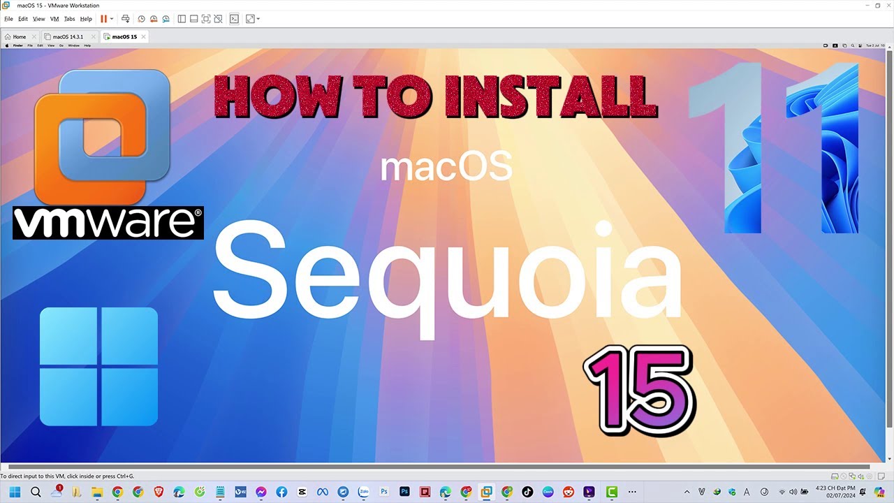 Hướng Dẫn Cài Đặt Mac OS 15 Sequoia Trên VMWare Workstation 17 | How to Install Mac OS 15 Sequoia