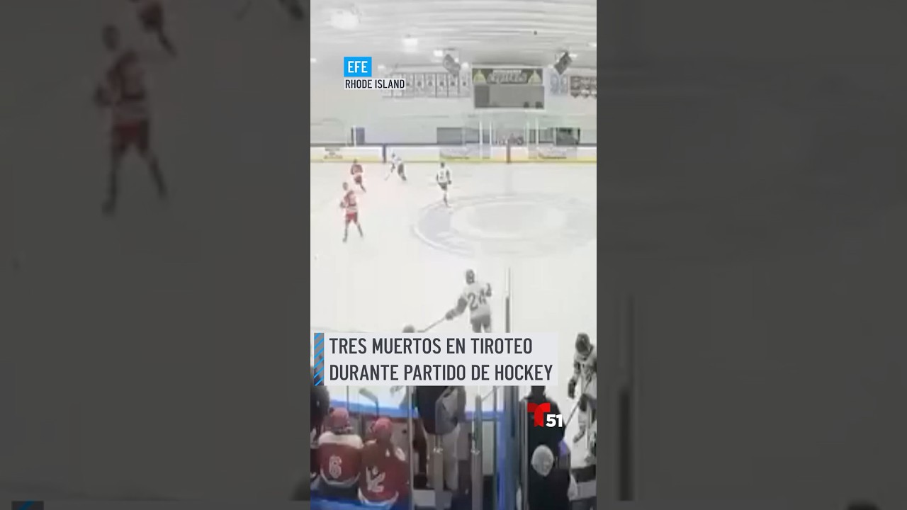 Tres muertos en tiroteo durante partido de hockey en Rhode Island