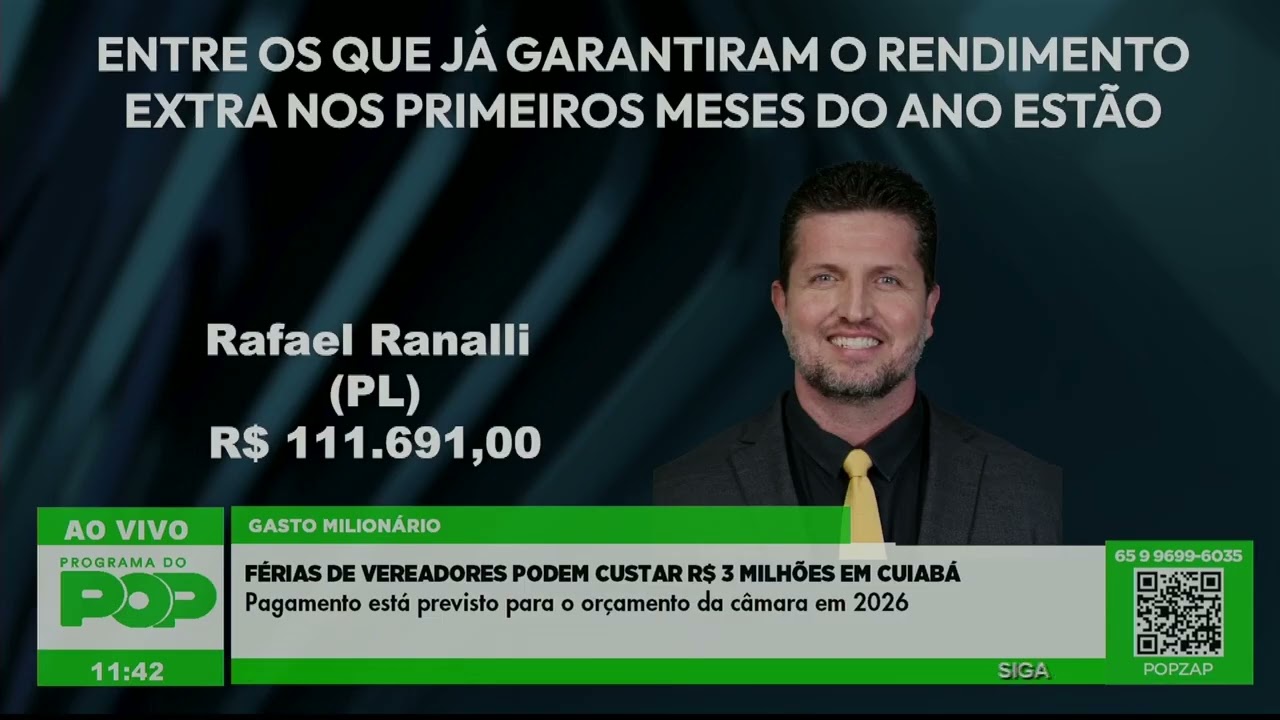 FÉRIAS DE VEREADORES PODEM CUSTAR R$ 3 MILHÕES EM CUIABÁ