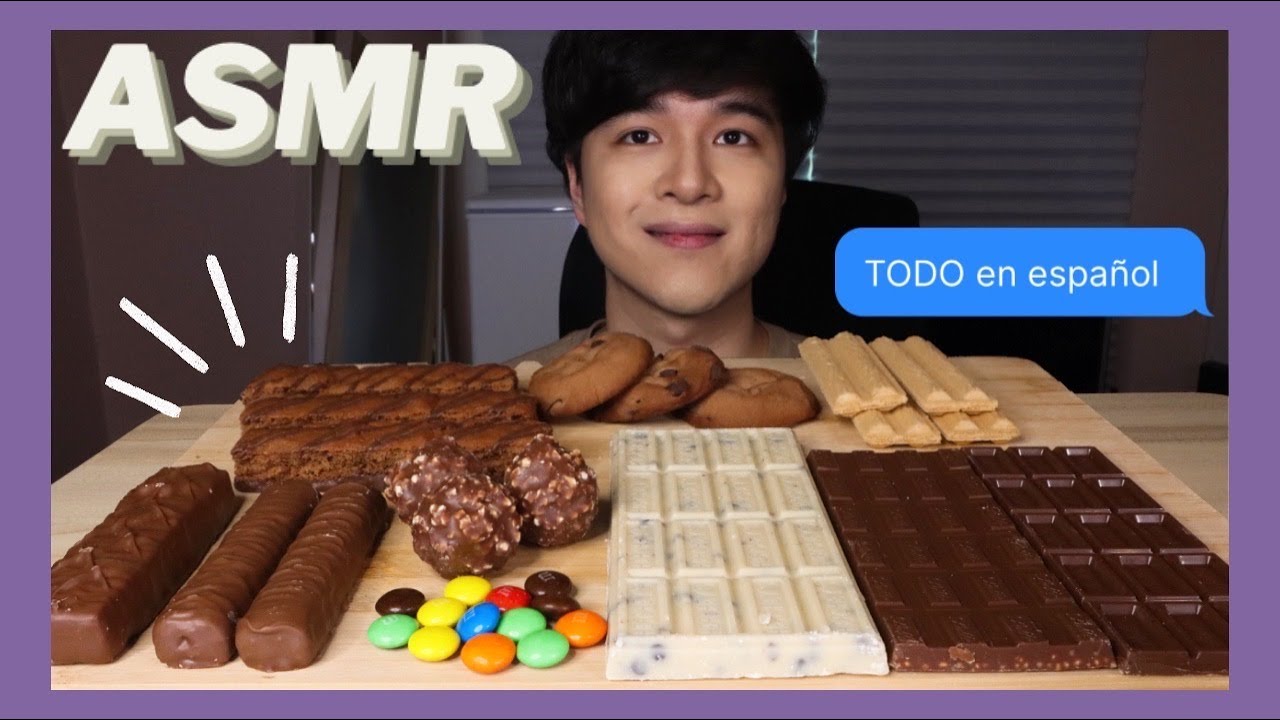 ASMR comiendo muchos tipos de chocolate! 'COREANO'/Sonido de Comer/Mukbang