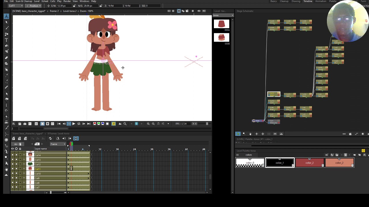 OpenToonz Rigging 3Ps - 03 Parenting