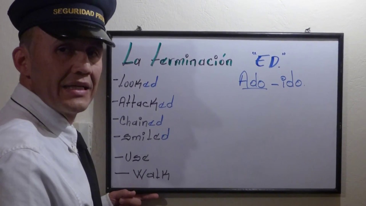LA TERMINACION  ED. EN INGLES. FACIL Y RAPIDO.