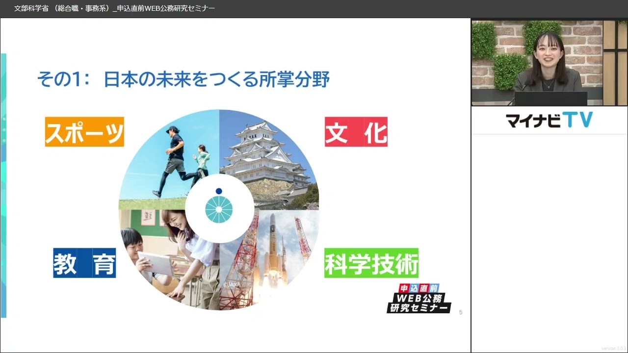 【文部科学省（総合職・事務系）】2025申込直前WEB公務研究セミナー