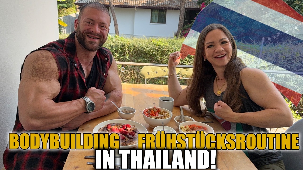In diesem Video nehmen wir euch mit in unsere Bodybuilding Frühstücksroutine in Thailand