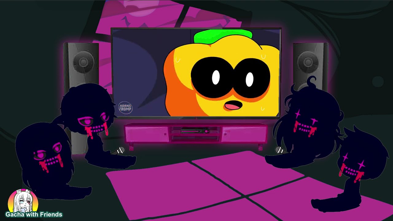 FNF Corrupted Characters React to Friday Night Funkin' Corruption Memes Part 1| Gacha Glub