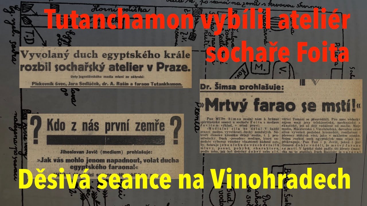 Badatelé živě: Děsivá seance na Vinohradech - faraonův duch vybílil sochařský ateliér