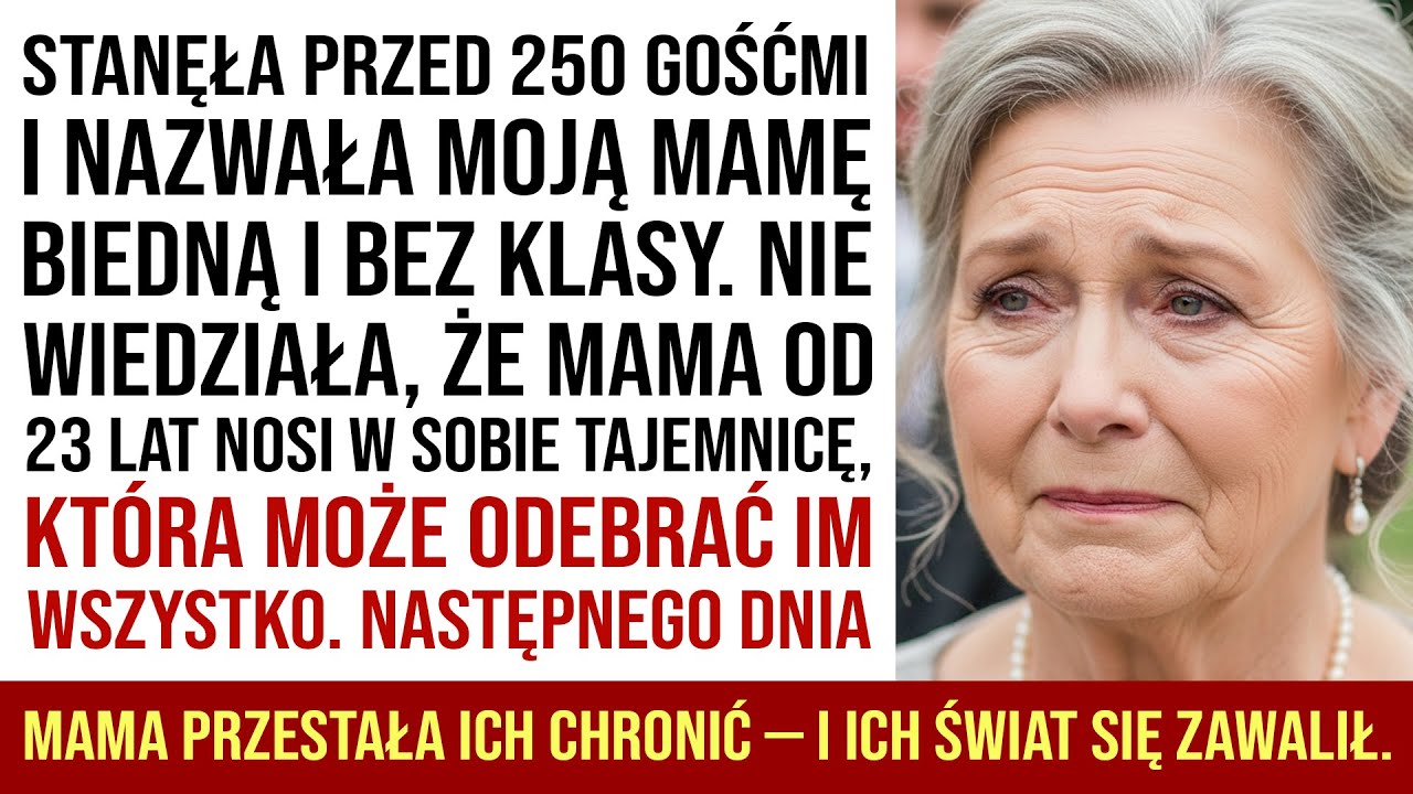Teściowa Upokorzyła Moją Mamę Na Ślubie. Następnego Dnia Straciła Dom I Męża...