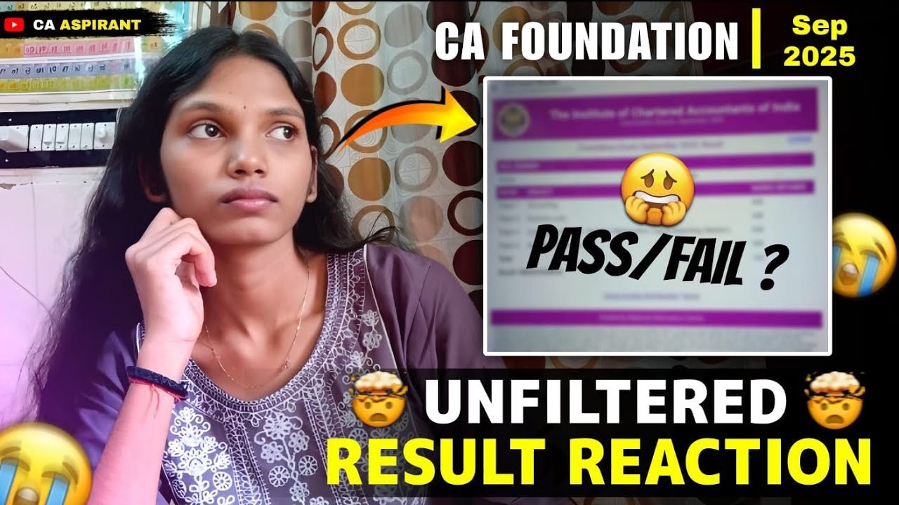 Unfiltered Result Reaction🎥|| Real Emotions, No Script 😭💥|| Sep. Attempt 2025 #caaspirant #ca