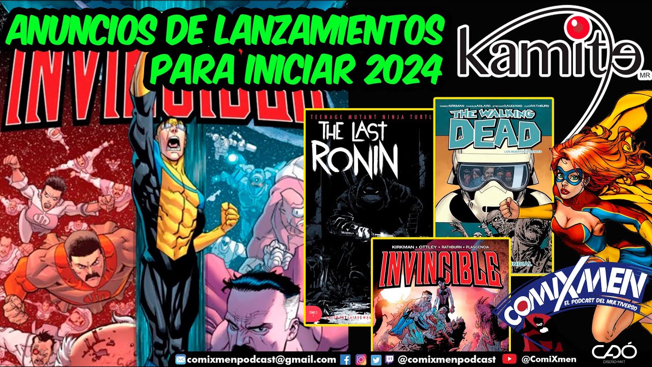 Lanzamientos de EDITORIAL KAMITE Para Iniciar 2024 | ComiXmen