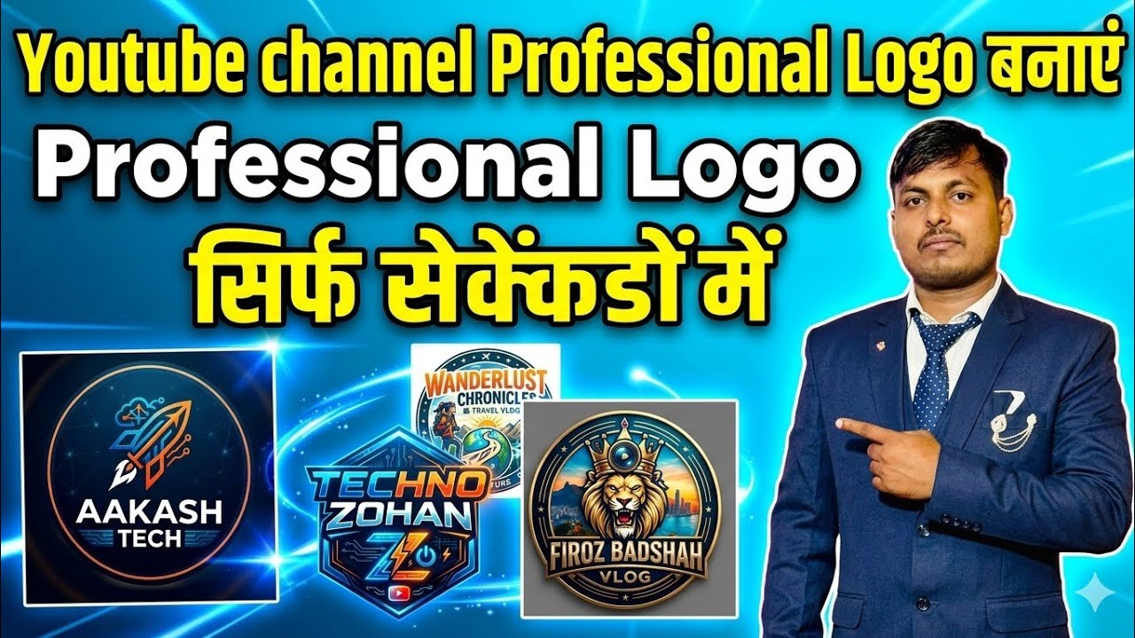 Mobile से Professional YouTube Logo कैसे बनाएं? 📲 | YouTube Logo Kaise Banaye 2026