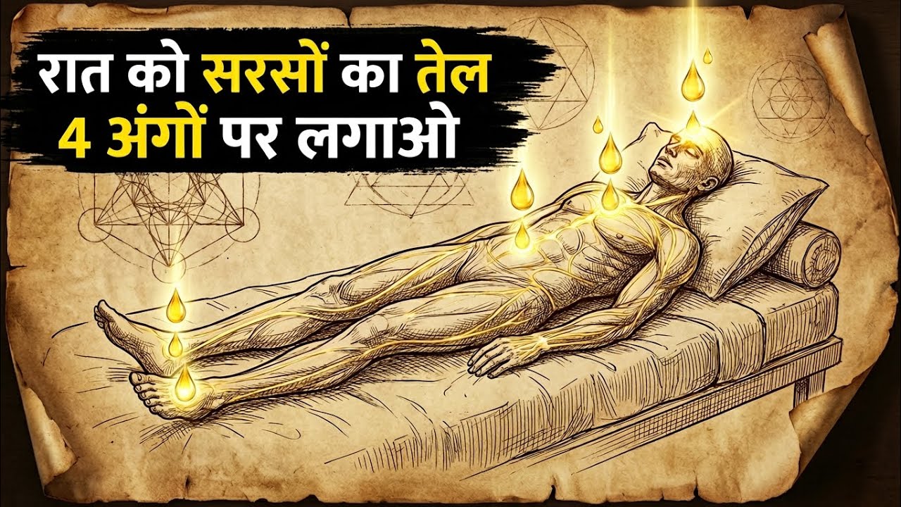 रात को इन 4 अंगों पर तेल लगाओ – शरीर खुद ठीक होने लगेगा!