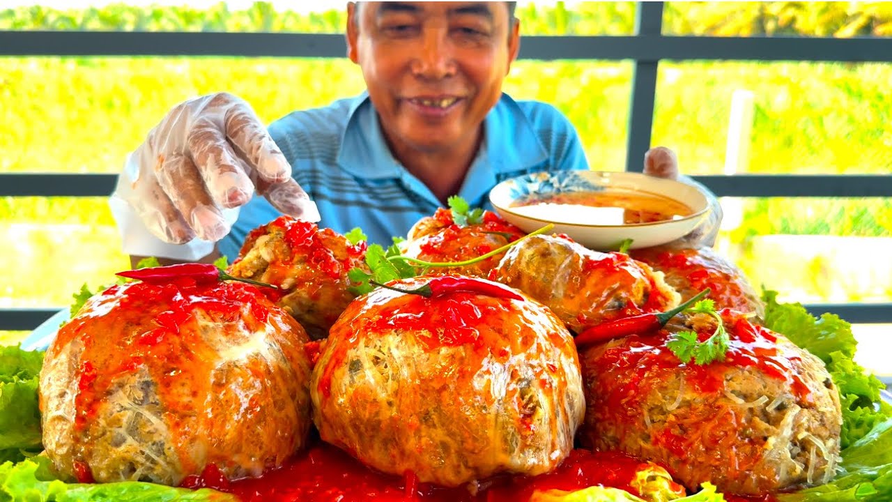 Trời Ơi! Bộ Ngon Lắm Sao Mà Ăn Dữ Vậy Anh Ba 4 Ký CHẢ ĐÙM SỐT CÀ CHUA | ATĐQ