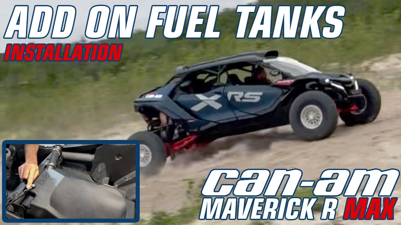 Installing RPMs Can-Am Maverick R MAX Rear Extended Fuel Tanks!!