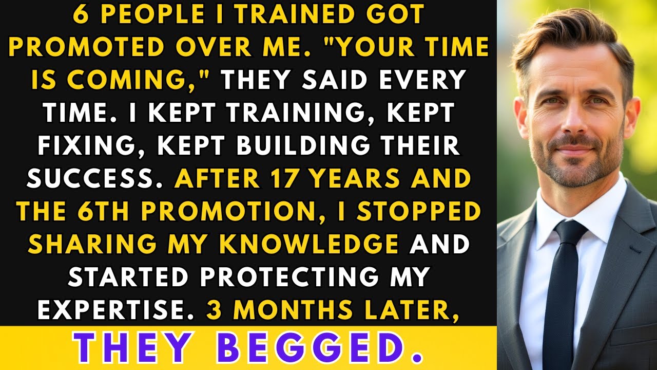I Trained 6 People Who Got Promoted Over Me — Then I Stopped. 3 Months Later They Begged