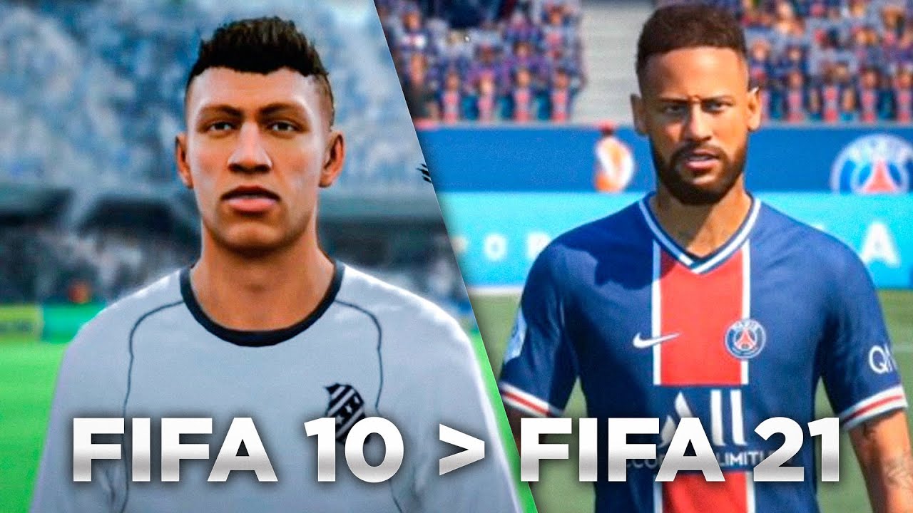 NEYMAR DO FIFA 10 ATÉ O FIFA 21! A INCRÍVE EVOLUÇÃO DE NEYMAR!!!