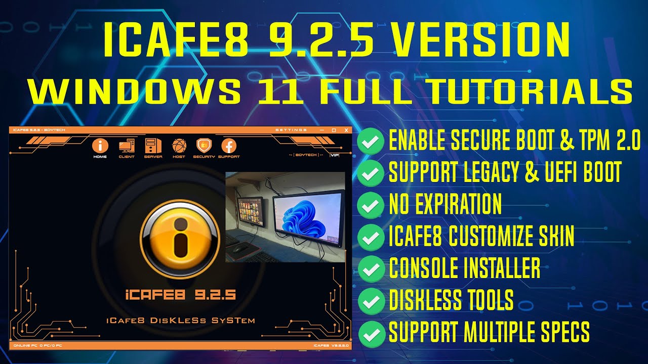 iCafe8 9.2.5 Version Full Tutorials Windows 11 - Image ( Tagalog )