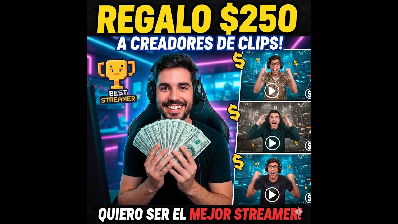 Regalo $250 a quien suba mis clips (Cualquiera puede participar)