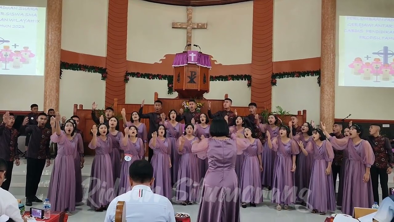 Pesparawi Tingkat SMA ||| Aut Unang Ho Jambarhu Ale Jesus by SMA Negeri 2 Lintong Ni Huta