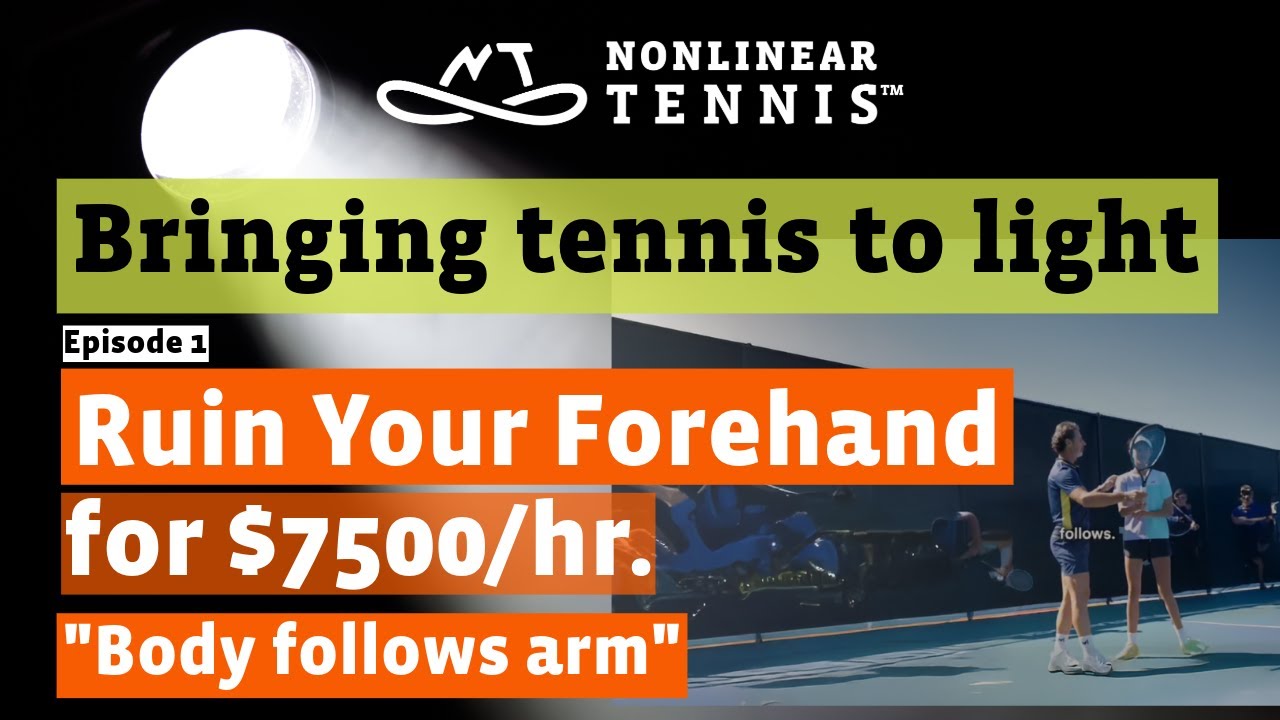 TENNIS GASLIGHTING Episode 1: $7500/HR Awful Forehand Lesson!