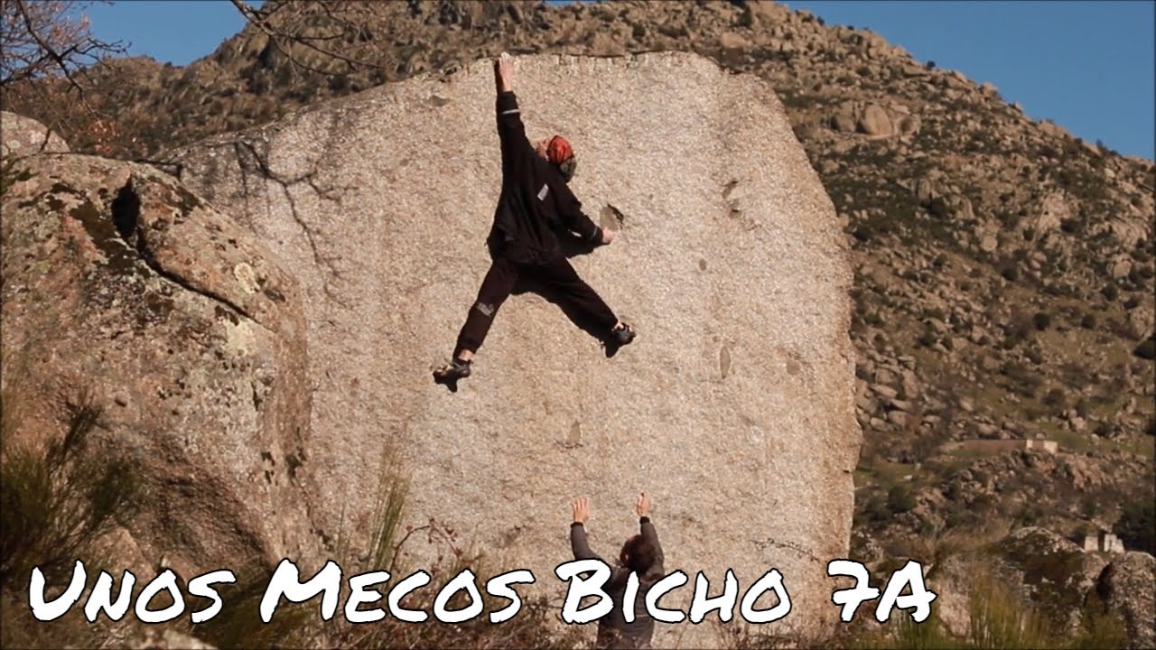 Unos Mecos Bicho 7A | Boulder Zarzalejo | Sector Alunecer