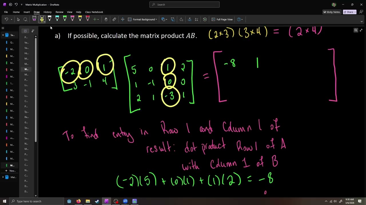 Linear Algebra - 06 - Matrix Multiplication