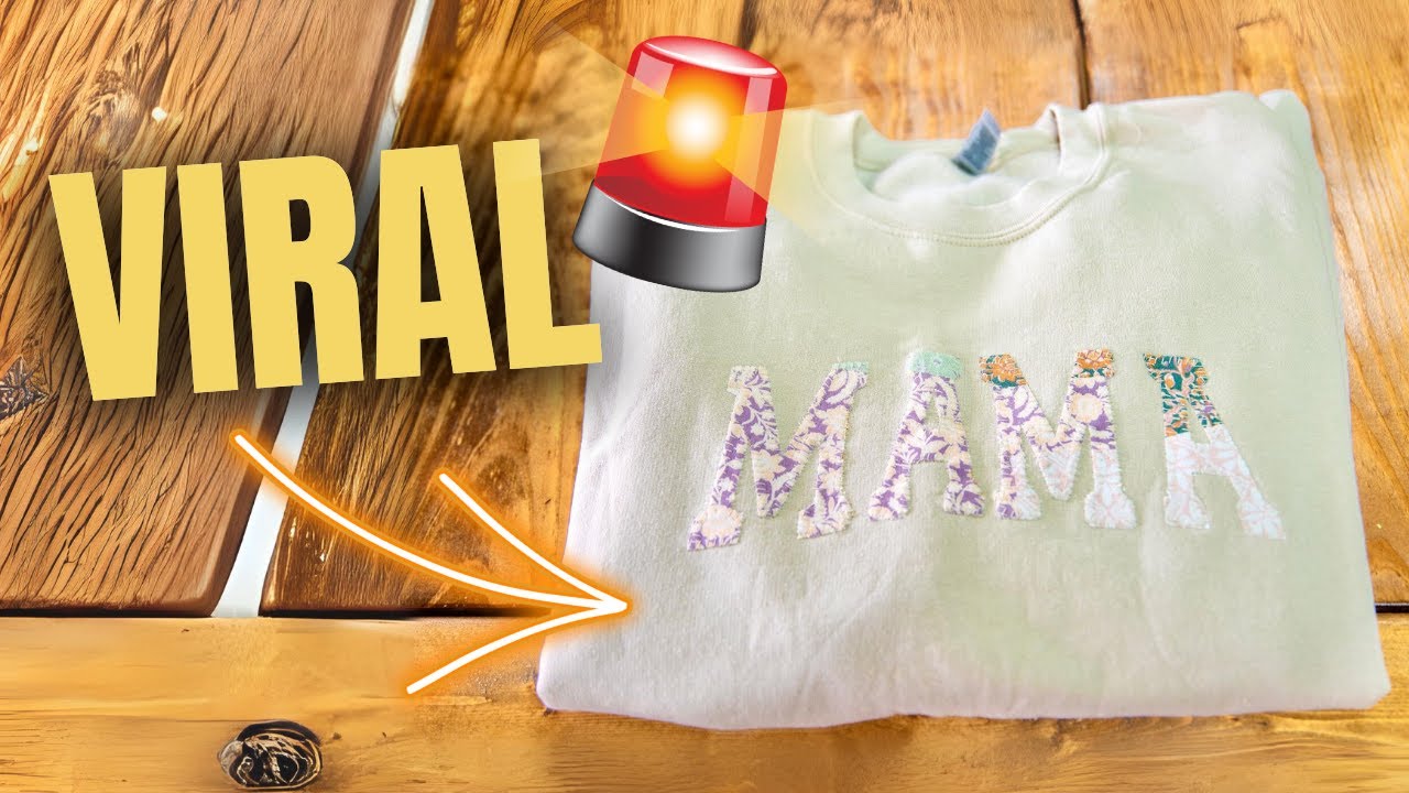 🚨VIRAL🚨 Keepsake Sweatshirt | Aplique with Your Cricut
