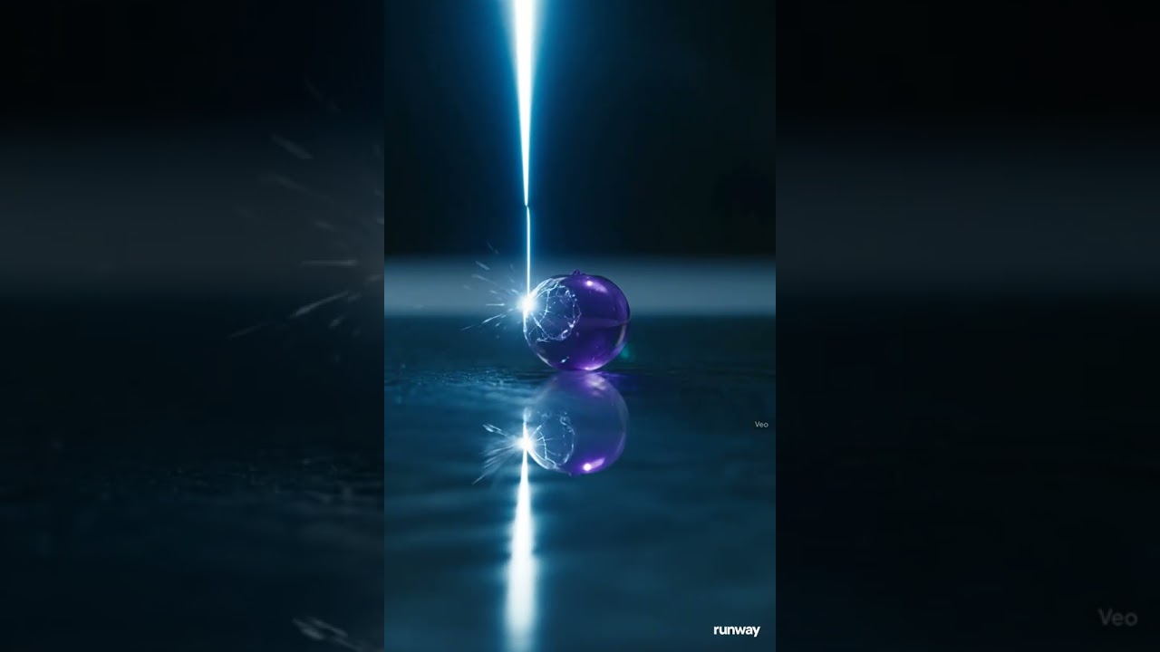 Laser Cut Glass Blueberry | Sci-Fi Precision Destruction #asmr #satisfying #asmrtriggers
