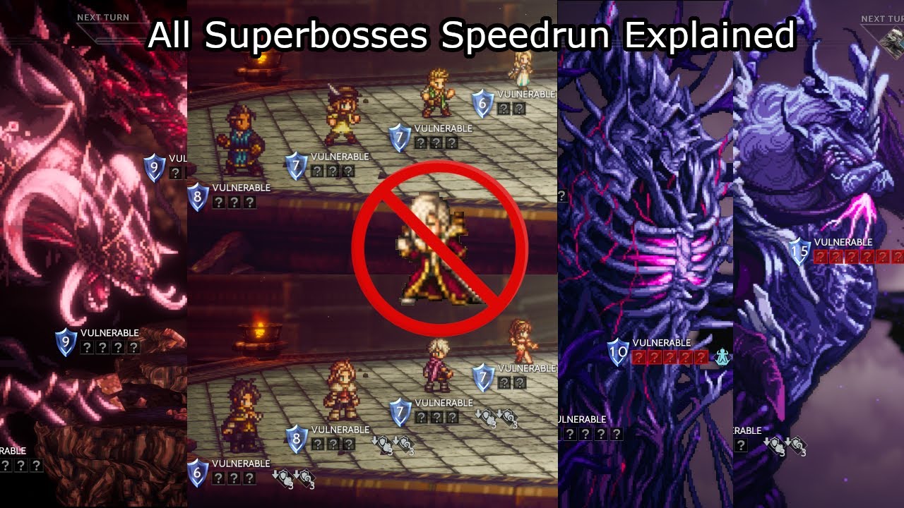 How I Speedran ALL of Octopath 2's Hardest Bosses WITHOUT ALROND
