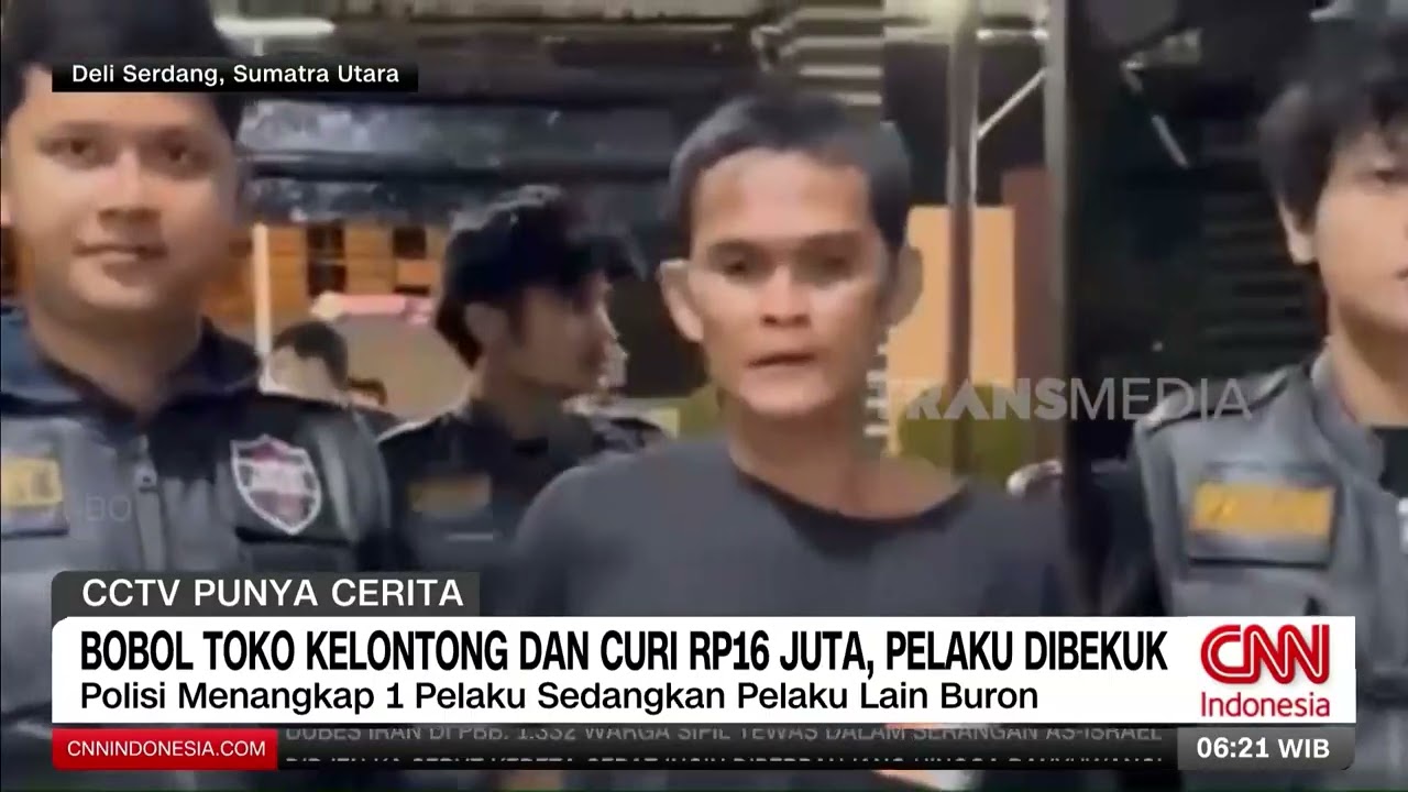 Rampok Toko HP Dengan Pistol mainan, Pemuda Dibekuk | REDAKSI PAGI (08/03/36)