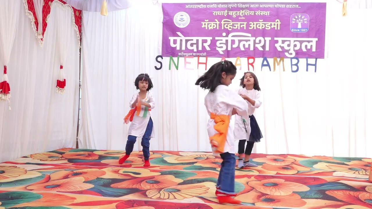 Desh Rangila Dance by Primary Students!✨ | Patriotic Performance | MVA's PODAR School, Chopda