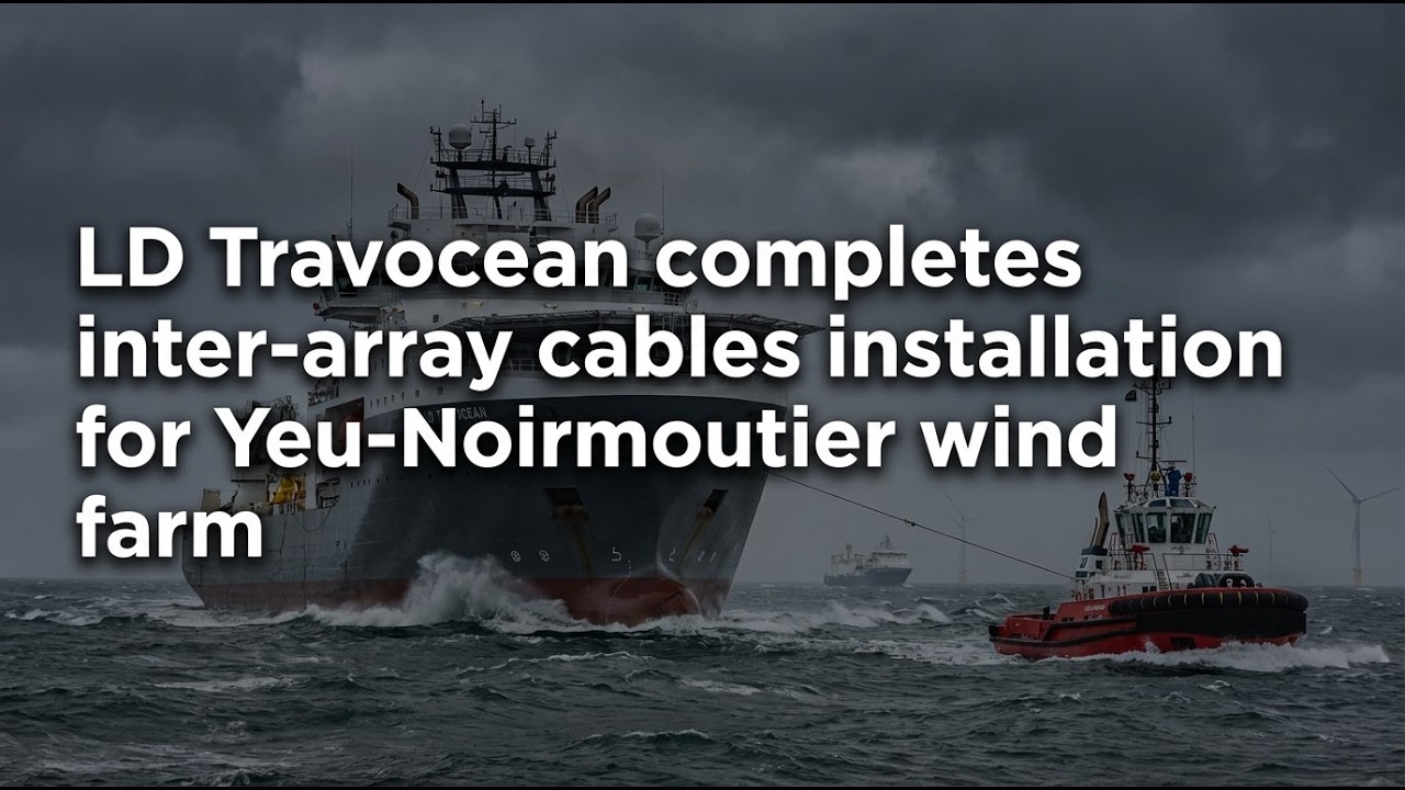LD Travocean completes inter-array cables installation for Yeu-Noirmoutier wind farm